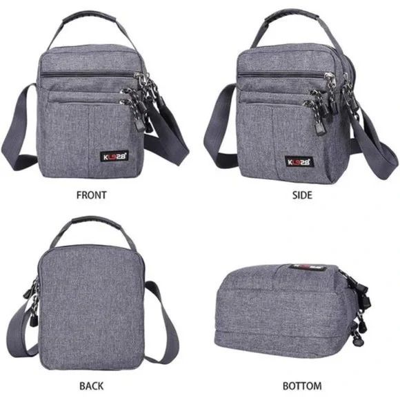 Men's Messenger Bag - Crossbody Shoulder Bags Travel Bag - Picture 3 of 8